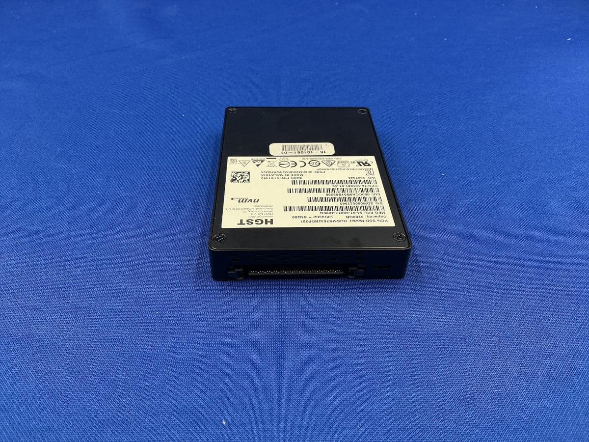 HUSMR7632BDP301 WD Ultrastar SN200 3.2TB MLC PCIe Gen 3 NVMe 2.5in SSD 0TS1482